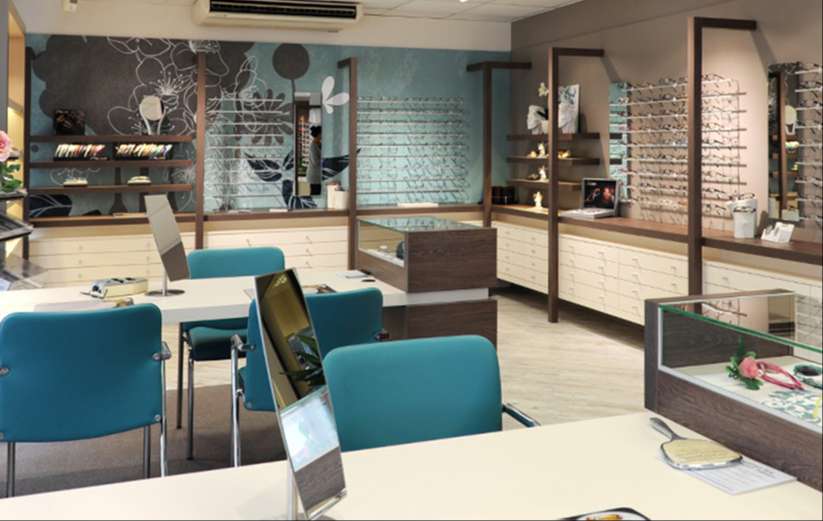 Ladeneinrichtung des Optikers in Uslar